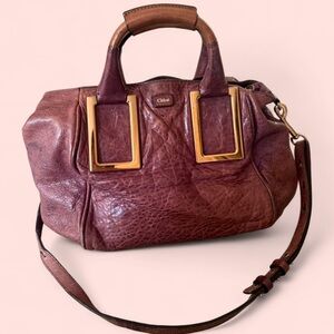 CHLOÉ Ethel Handbag in Burgundy
